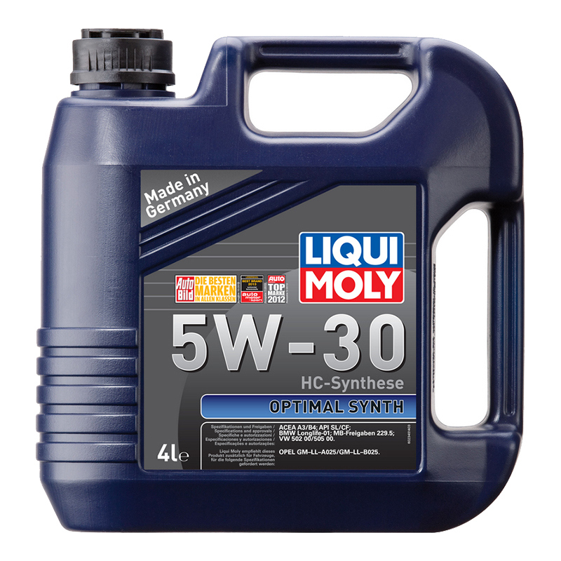 Масло моторное 39001 Liqui Moly Optimal Synth синтетика 5W30 4л