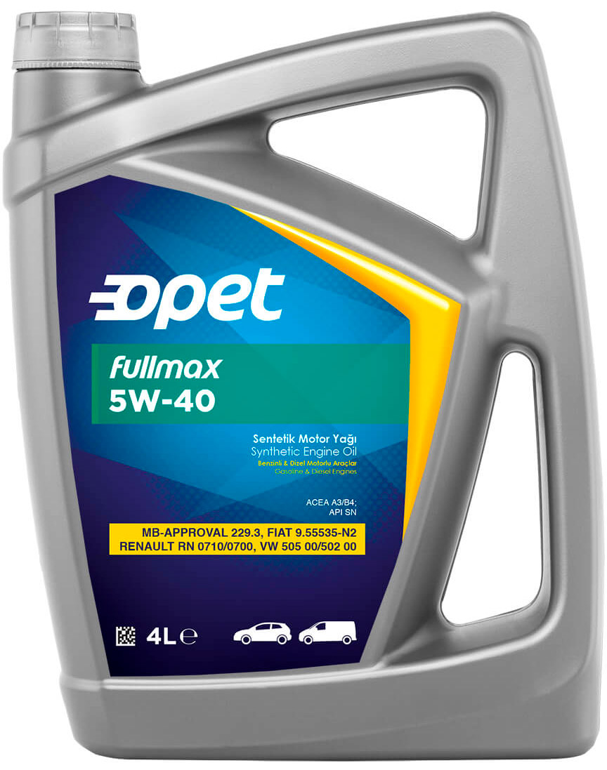 Моторное масло OPET Fullmax 5W40 SN/CF 4л