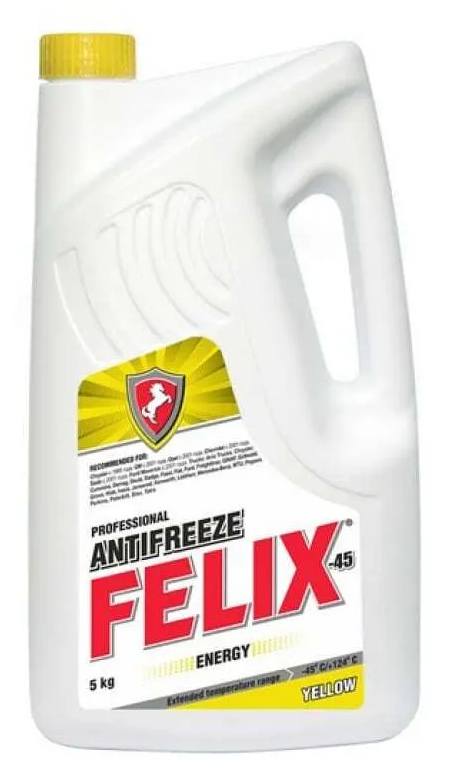 Жидкость охлаждающая Антифриз FELIX ENERGY желтый 5 кг