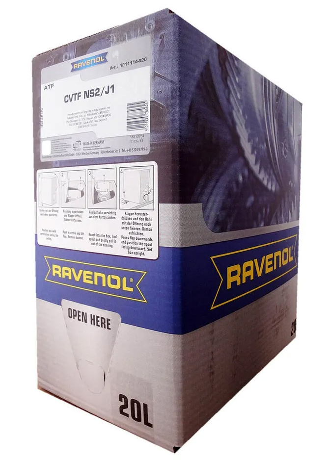 Масло трансмиссионное синтетическое Ravenol CVTF NS2/J1 Fluid на РОЗЛИВ