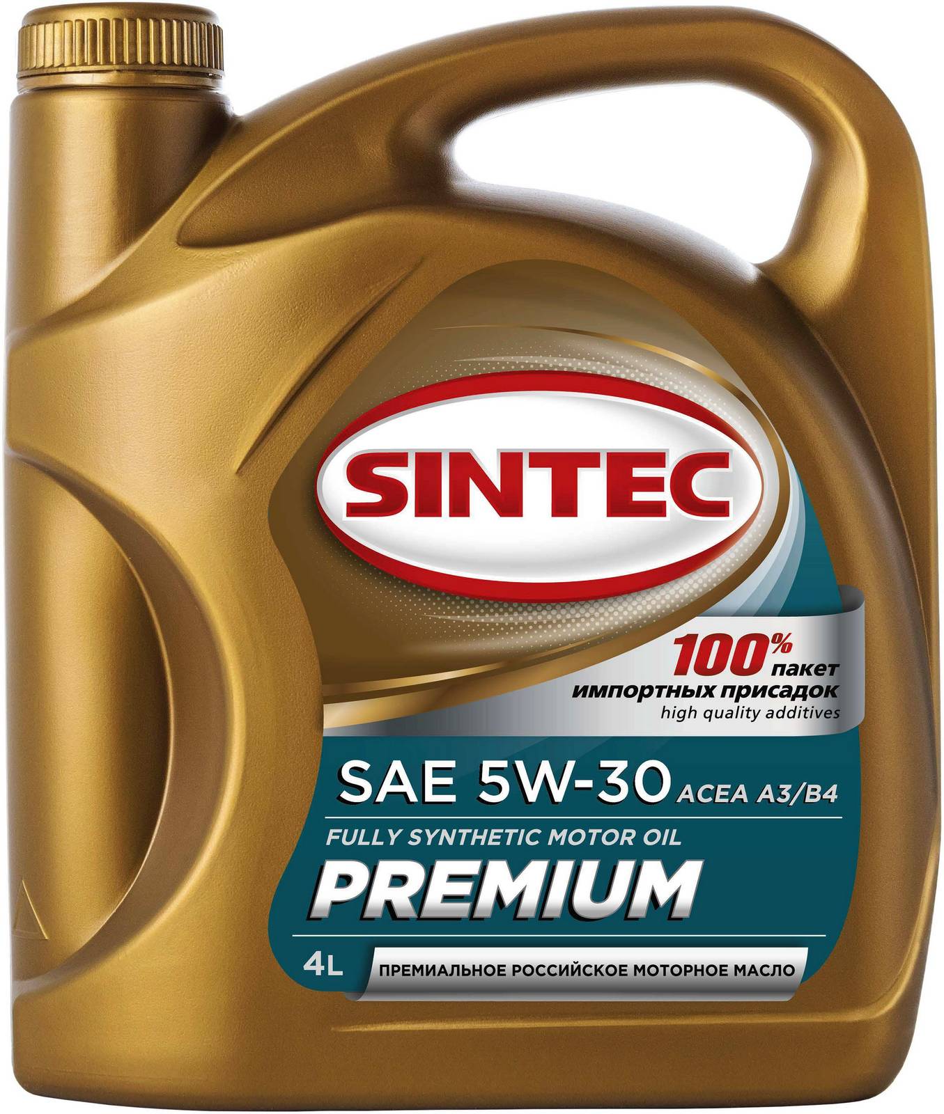 Масло моторное SINTEC Premium 5w30 SL/CF A3/B4 4л 
