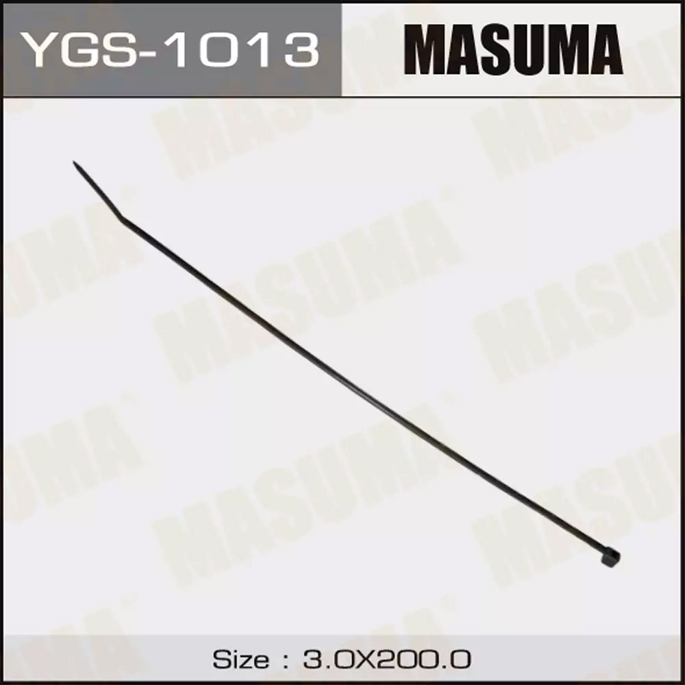 Хомут пластиковый MASUMA черный 3х200 (уп.100шт), YGS-1013