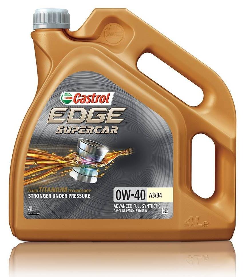 Масло моторное синтетическое "Castrol EDGE Supercar A3/B4 0W-40", 4л