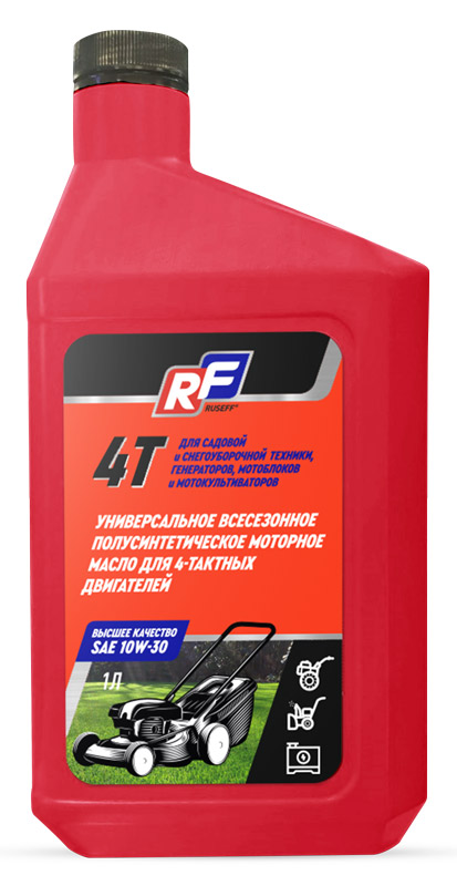 Масло моторное полусинтетическое Ruseff 4T 10W-30, 1л