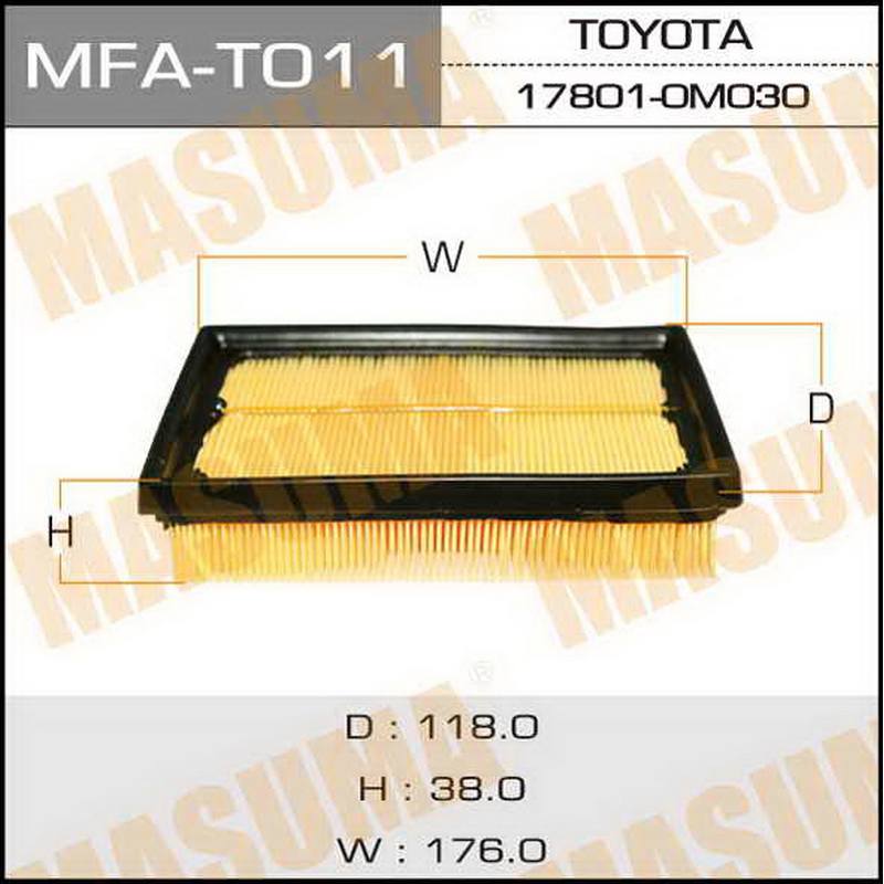 Фильтр воздушный MASUMA MFA-T011