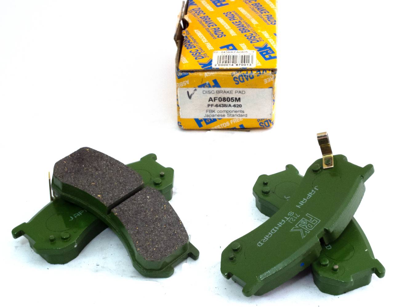 Тормозные колодки дисковые передние FBK PF-6438