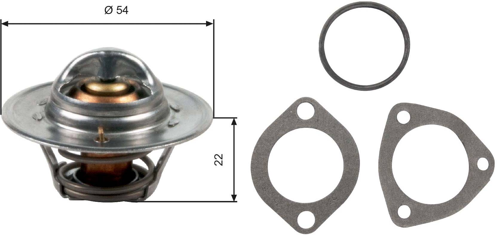 Термостат "GATES" TH12782G1 Opel