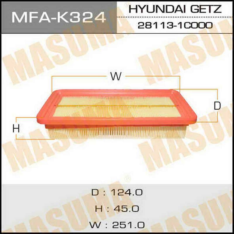 Воздушный фильтр Masuma MFA-K324