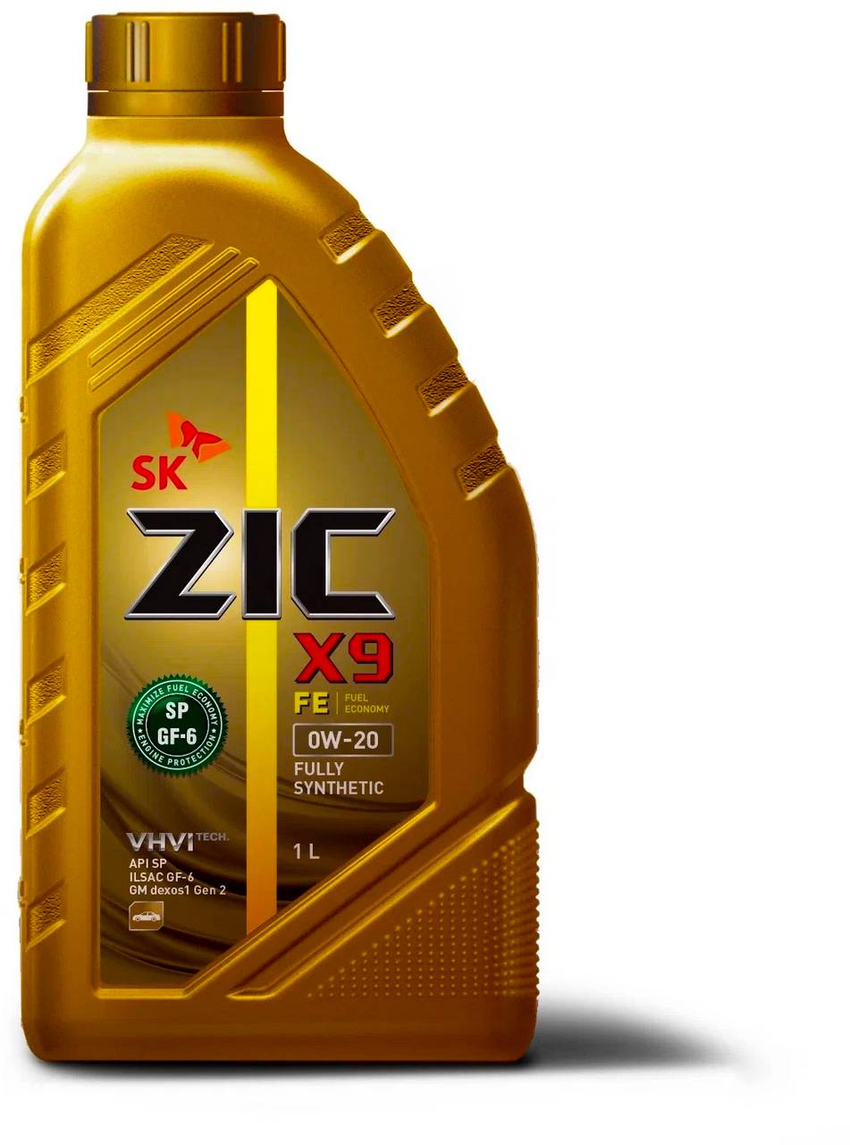 Моторное масло ZIC X9 FE 0W20 1л.