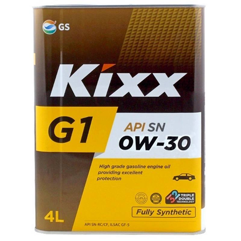 Масло моторное KIXX G1 SN/CF 0W30 синтетика 4л
