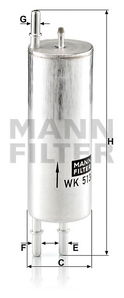 Фильтр топливный MANN-FILTER WK 513/3