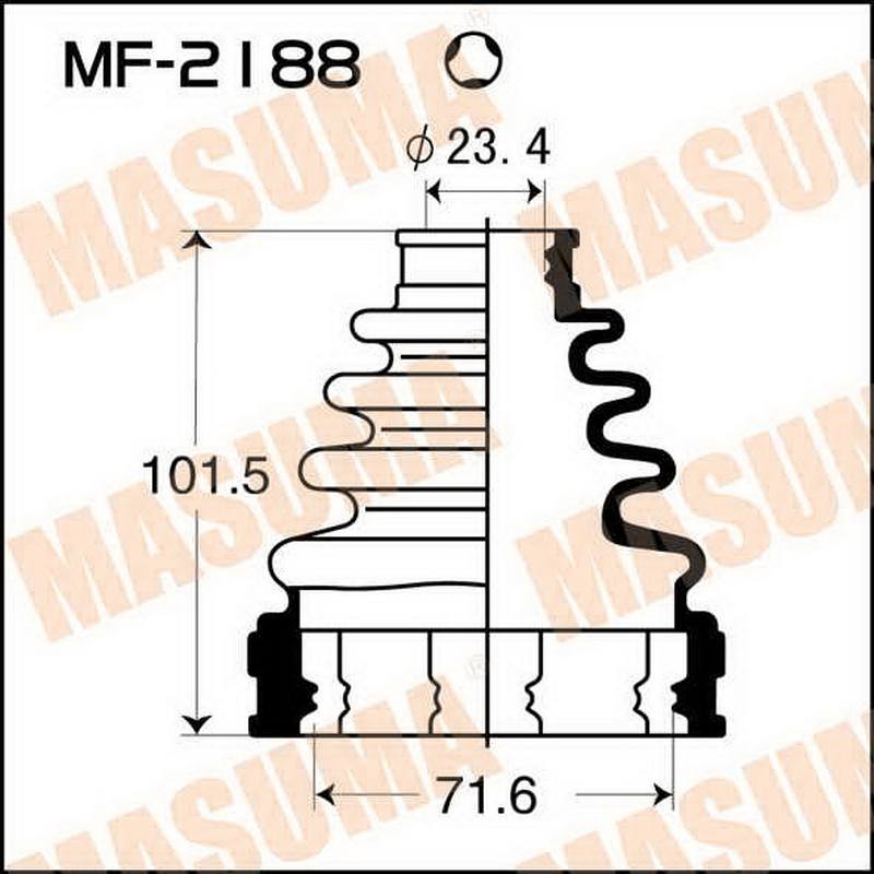 Пыльник привода Masuma MF-2188