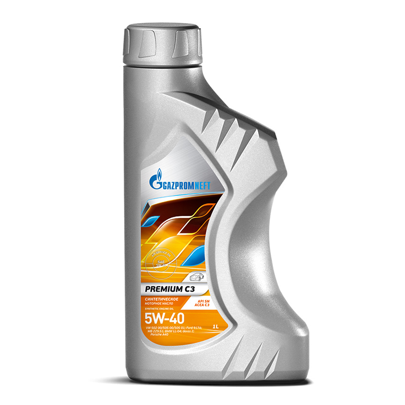 Моторное масло GAZPROMNEFT Premium C3 5W40 синтетика 1л