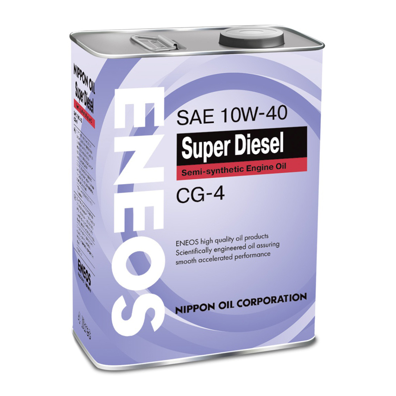 Полусинтетическое моторное масло ENEOS Super Diesel 10W40 4л.