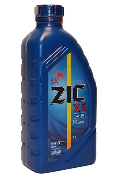 Масло моторное ZIC X5 5W30 SN полусинтетика 1л.