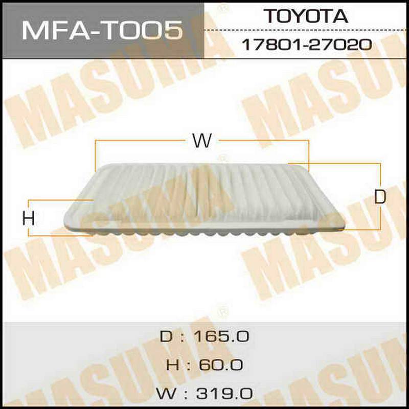 Воздушный фильтр MASUMA MFA-T005