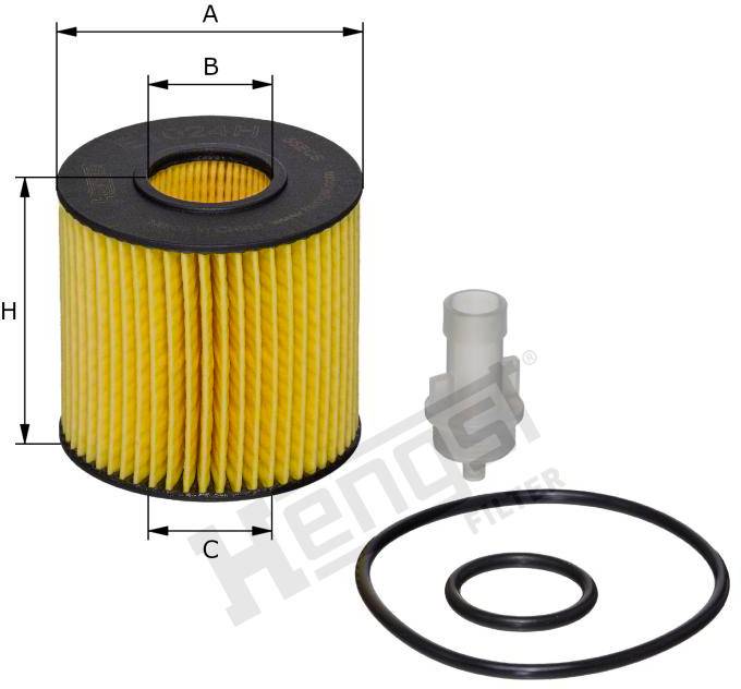 Фильтр очистки масла Hengst E1024HD234