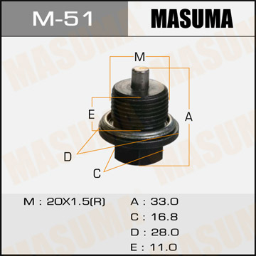 Болт маслосливной MASUMA M-51