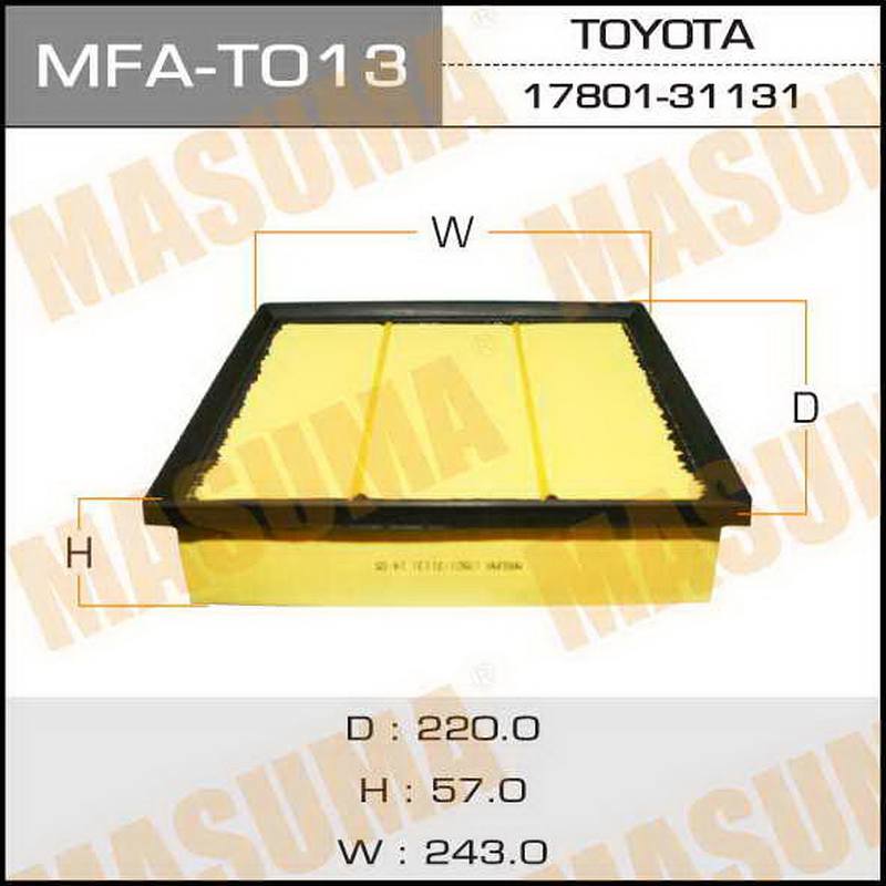 Воздушный фильтр MASUMA MFA-T013