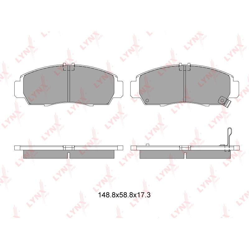 Колодки тормозные дисковые LYNXauto BD-3403