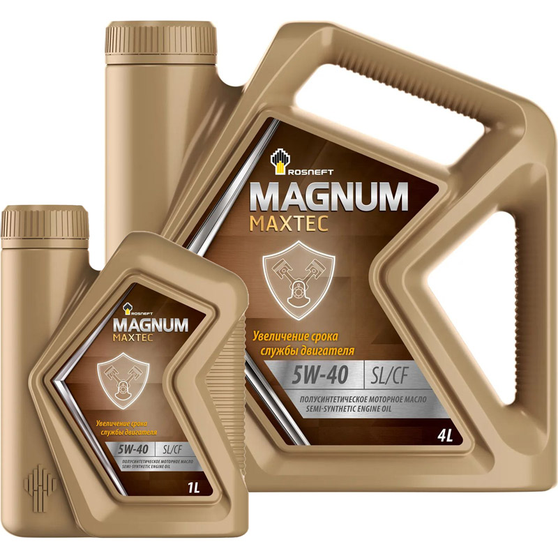 Масло моторное Rosneft Magnum Maxtec 5W40 п/с 4+1л АКЦИЯ