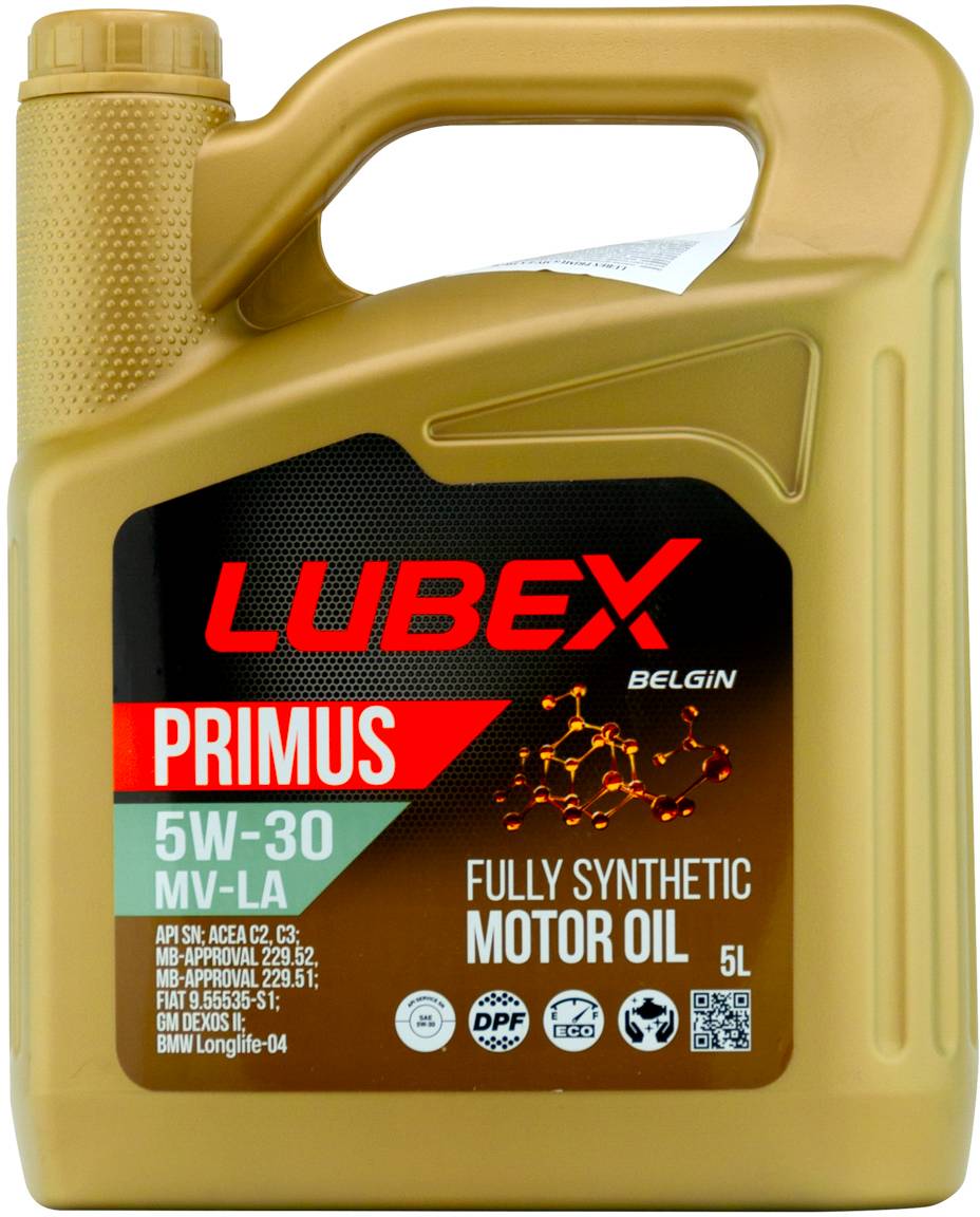 Синтетическое моторное масло PRIMUS MV-LA 5W-30 5л. + в подарок зимние перчатки