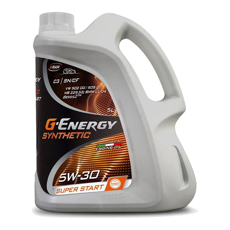 Моторное масло G-Energy Synth Super Start 5W30 синтетика 4л