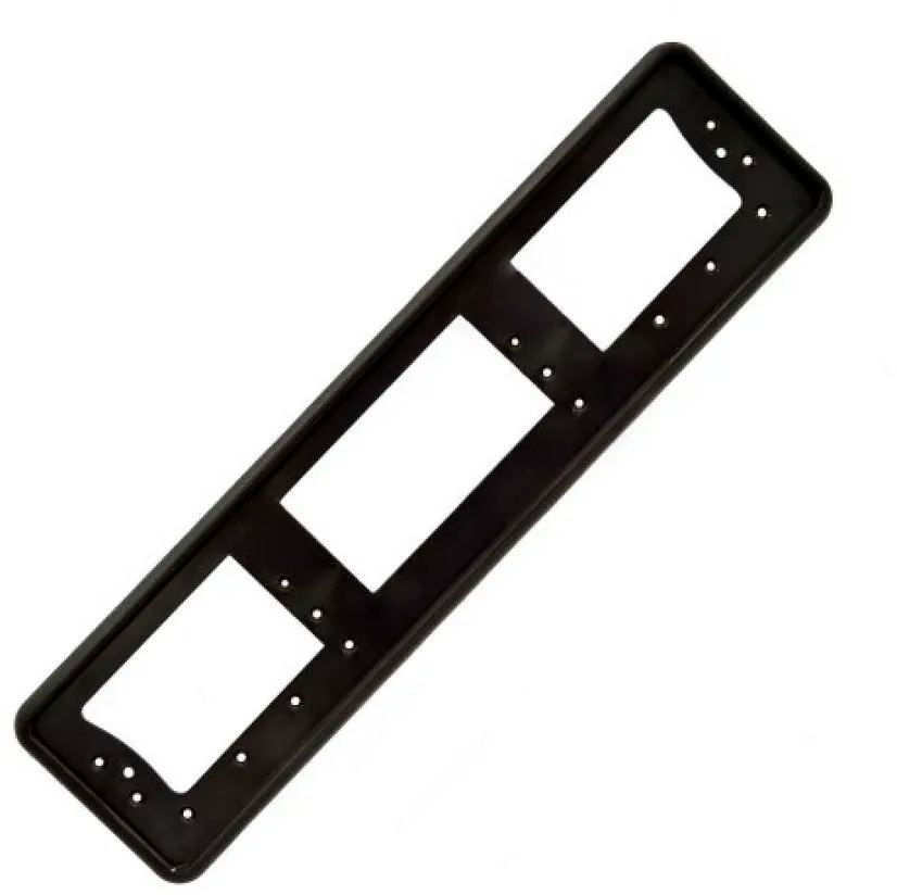 Рамка номерного знака "Стандарт" пластик, без надписей, чёрная