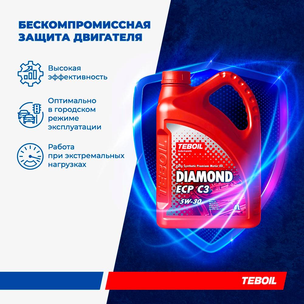 Моторное масло Teboil Diamond ECP C3 5w30 4+1 АКЦИЯ