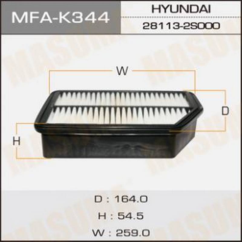 Воздушный фильтр Masuma MFA-K344