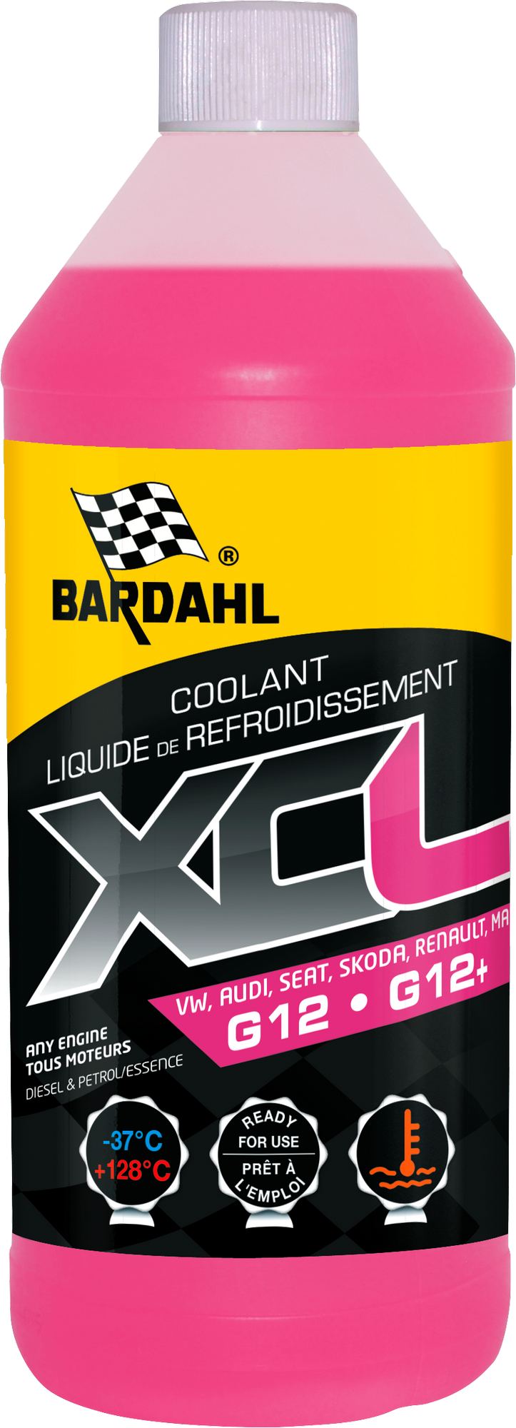 Антифриз готовый розовый BARDAHL G12/G12+ 1л