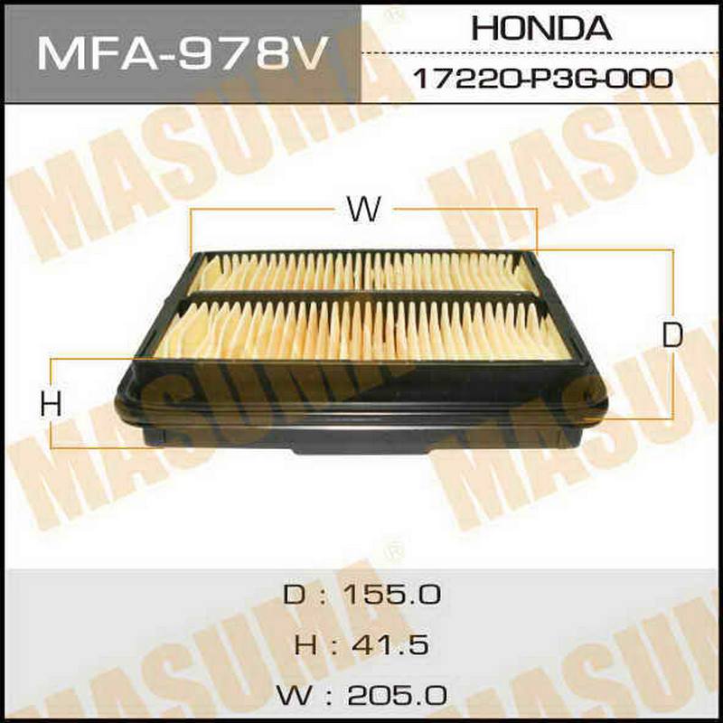 Воздушный фильтр MASUMA MFA-978