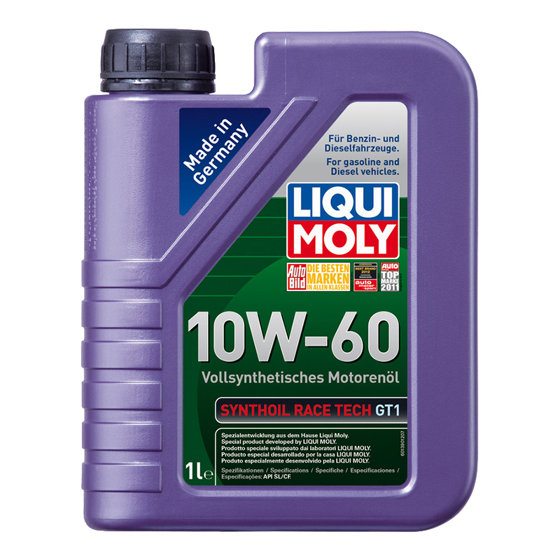 Масло моторное 1943 LiquiMoly SynthoilRaceTechGT1 синтетическое 10W60 1л