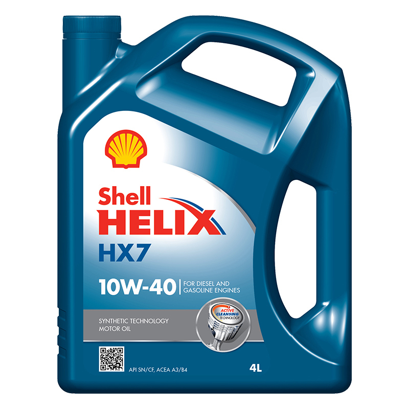 Моторное масло Shell Helix HX7 10W-40 4L п/син