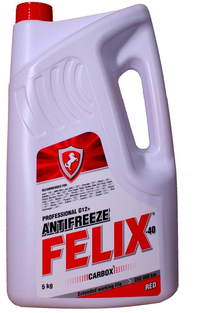 Антифриз FELIX Carbox G12+ красный 5 кг.