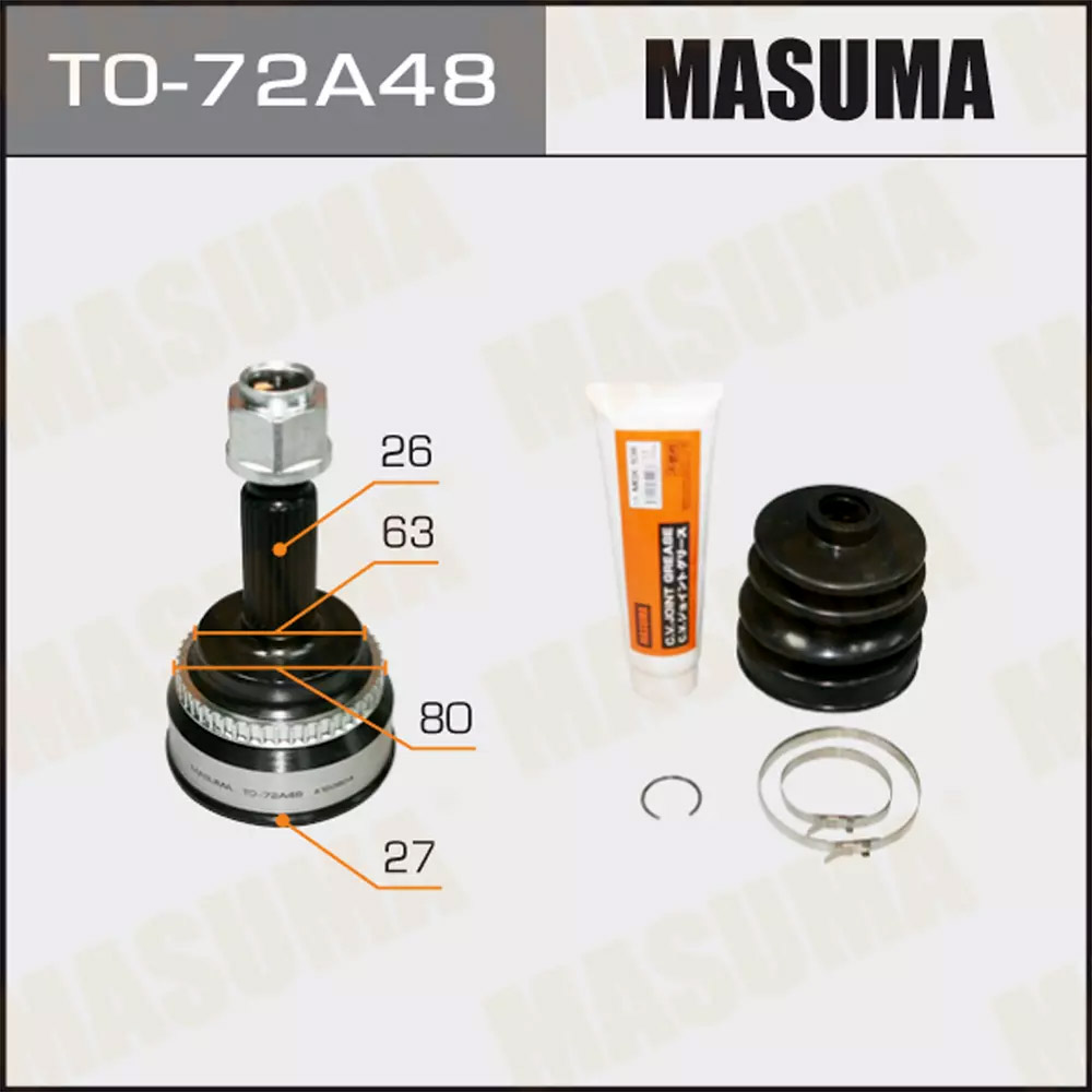 ШРУС наружный Masuma TO-72A48
