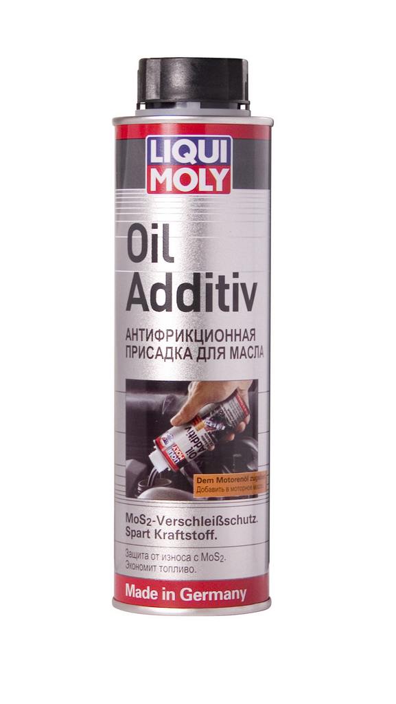 Антифрикционная присадка с дисульфидом молибдена в моторное масло Liqui Moly Oil Additiv 0,3л