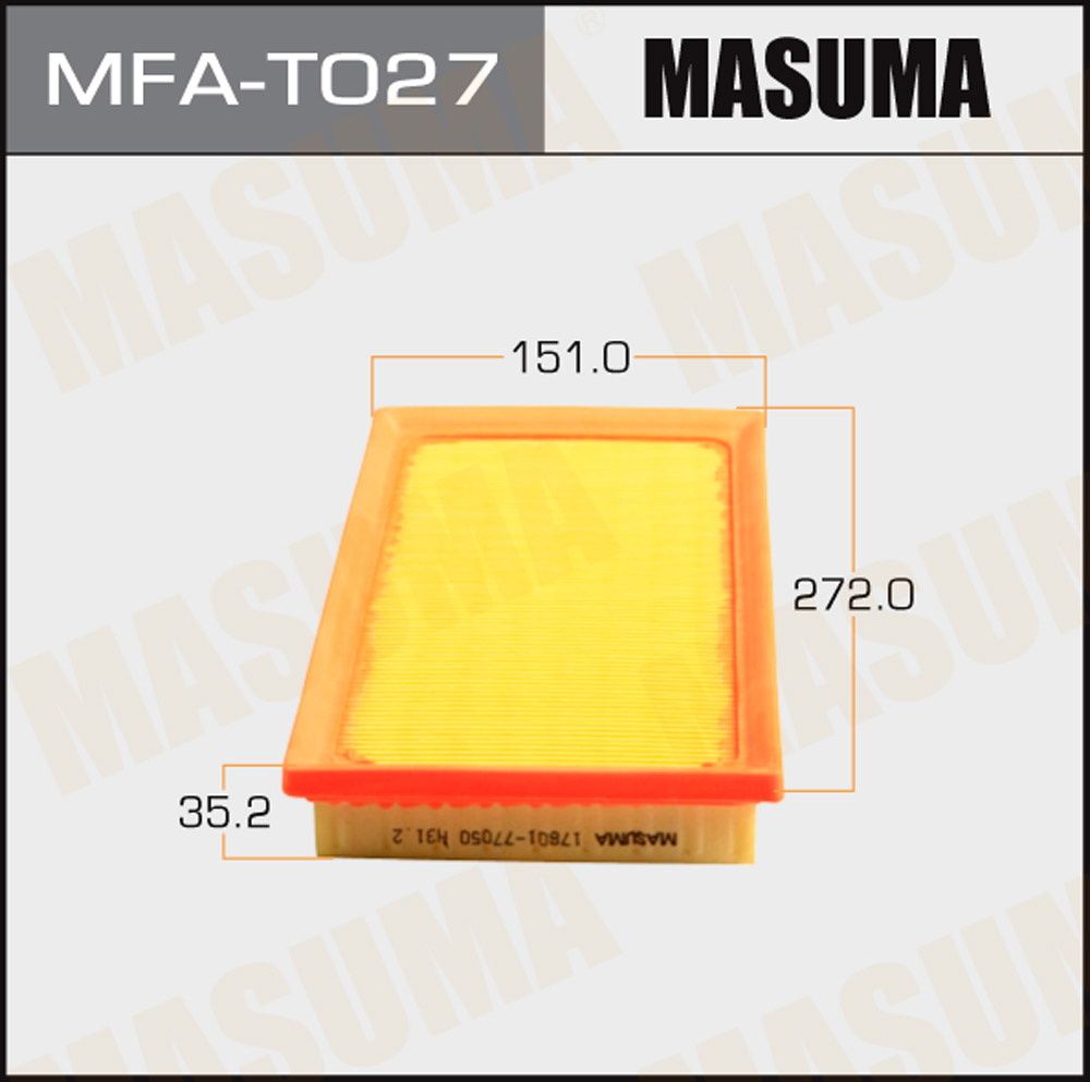 Фильтр воздушный MASUMA MFA-T027
