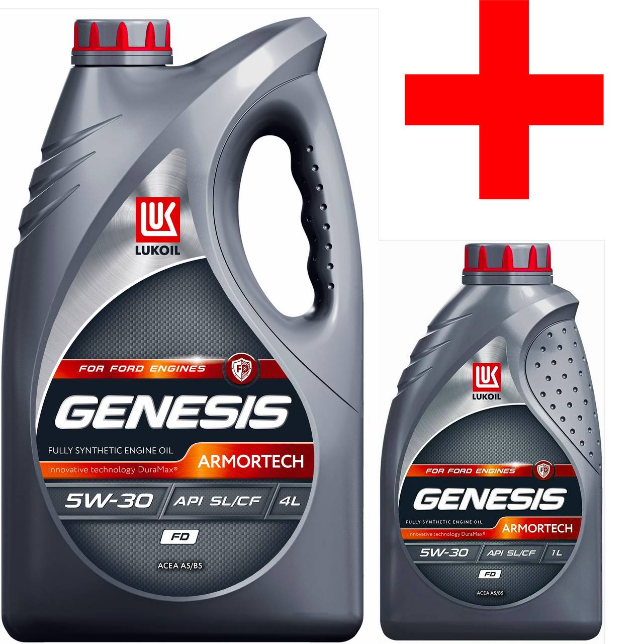 Моторное масло Лукойл Genesis Armortech FD 5W30 4+1л АКЦИЯ