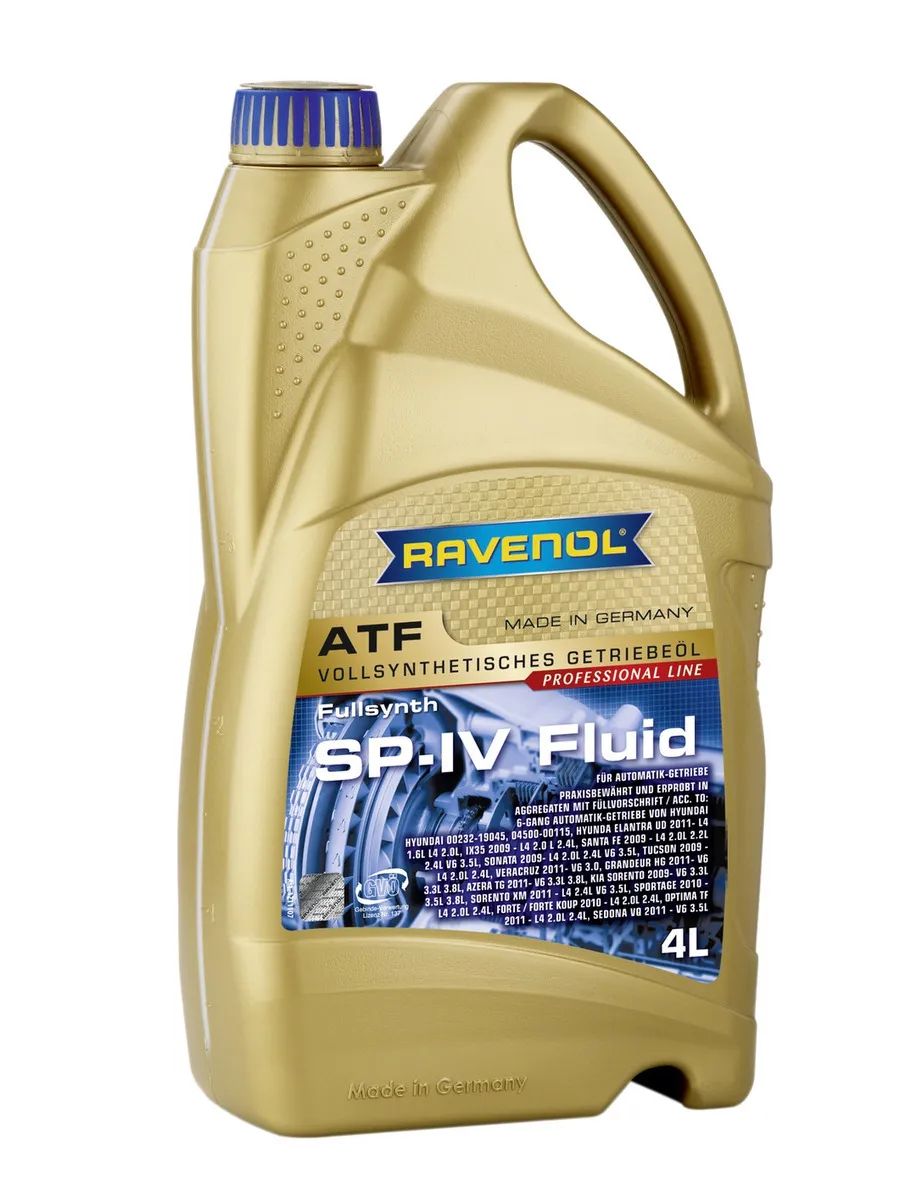 Масло трансмиссионное RAVENOL ATF SP-IV Fluid 4л.