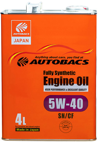 Моторное масло AUTOBACS ENGINE OIL FS 5W40 SN/CF 4л.