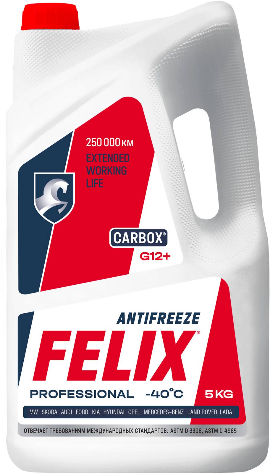 Антифриз FELIX Carbox G12+ красный 5 кг.