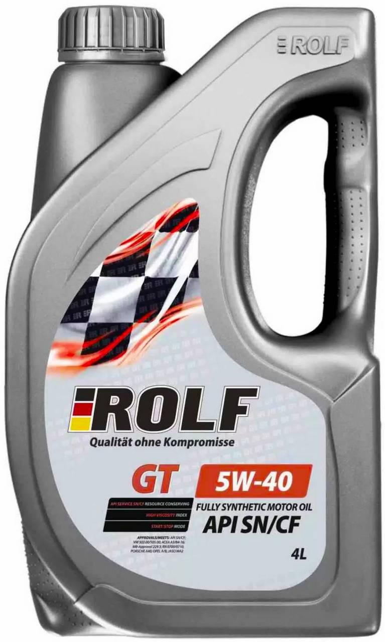 Масло моторное ROLF GT 5w40 SN/CF 4л синтетическое