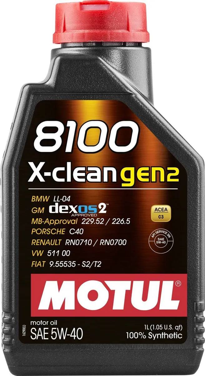 Моторное масло Motul 8100 X-Clean gen 2 5W40 1л