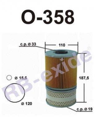 Фильтр масляный RB-EXIDE O-358