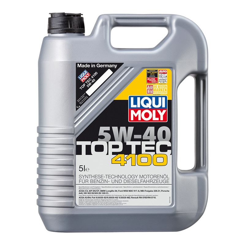 Масло моторное LiquiMoly Top Tec 4100 синтетическое 5W40 5л
