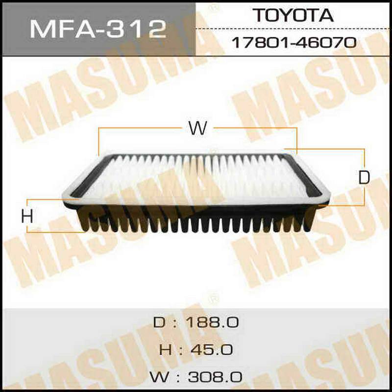 Воздушный фильтр MASUMA MFA-312