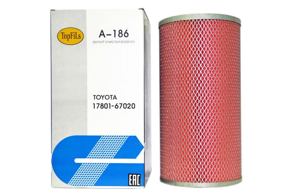Фильтр воздушный TopFils А-186 17801-67020