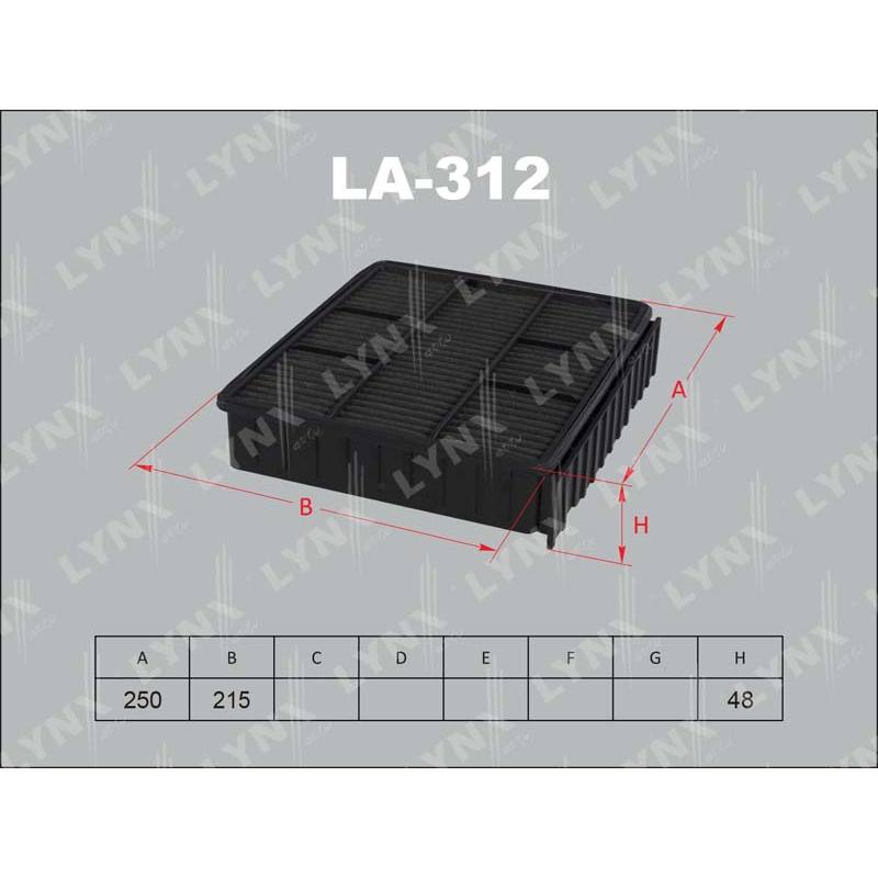 Фильтр воздушный LYNX LA-312 / A-3008