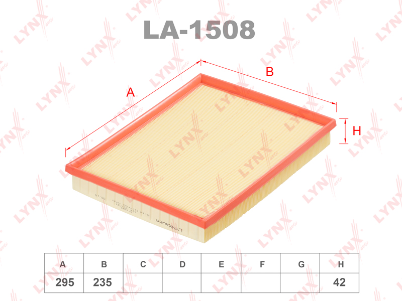 Фильтр воздушный LYNX LA-1508 / C 30 130
